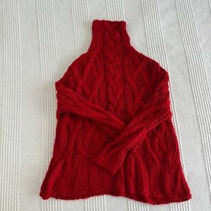 Zara knit sweater. Size medium. Color red.
